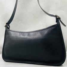 Old Coach One-Shoulder Bag, Black Leather, 9071 #QYJIQ2