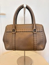 FENDI Selleria handbag, greige metallic #QY4Z02