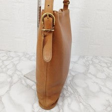 OLD COACH Leather Shoulder Bag, Camel, USA #QYCG24