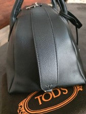 TOD'S Leather Handbag, Black #QYL8JT