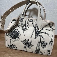 Salvatore Ferragamo Floral Canvas Handbag #QY2LE1