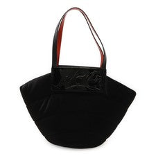 Christian Louboutin Rubishore Tote Bag Shoulder Bag Velvet Enamel Leathe #QYF05A