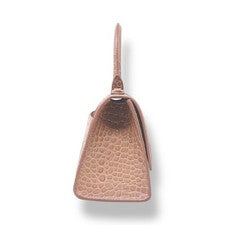 Balenciaga Hourglass Top Handle Small Bag, Pink Beige #QY3GOG