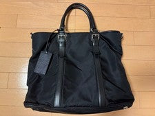 PRADA Prada 2-way handbag/shoulder bag, nylon/calfskin #QY396V