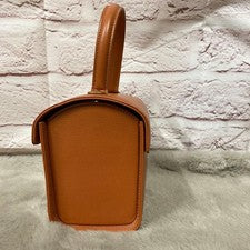 VALEXTRA mini handbag, leather, orange-brown. Women #QYF8NG