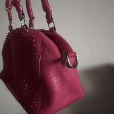 Christian Louboutin handbag, vivid pink, studs #QYGXKS