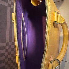 Louis Vuitton Epi Alma Handbag, Yellow #QYBDJI