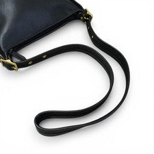 Old Coach Leather Shoulder Bag, Black, Y2K Black #QY43BM