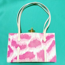 VIVIENNE WESTWOOD Haircalf Leather Handbag with Original Box #QY9O5K