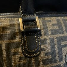 Fendi Zucca Mini Boston Bag Classic Black Logo #QY14IW