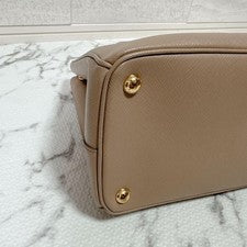 PRADA Saffiano 2-way bag with cameo design #QY26P3