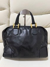 LOEWE Amazona 32 Anagram Leather Handbag Mini Boston Bag #QYKE0M