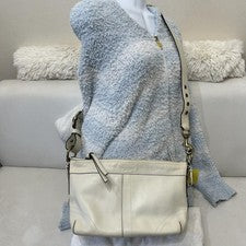 COACH Old Coach Shoulder Bag, White Leather, 10559 #QY9VHY