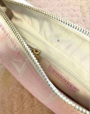 CHANEL New Travel Line Pink Shoulder Bag Gold HW Women #QY6WU5