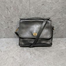 Old Coach 9870 Turnlock Bag Y2K Black COACH #QYIVJ2