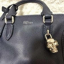 ALEXANDER MCQUEEN Handbag Skull Charm Navy #QY0V8Q