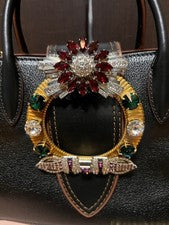 miu miu Miu Miu black bag with bijou decoration