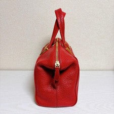 FENDY handbag, red and gold, genuine leather bag. #QY09OW