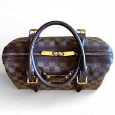 LOUIS VUITTON Berkeley Damier Monogram Handbag Boston Tote Bag #QY8MKI