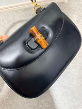 GUCCI Bamboo Handbag, Black #QY3185