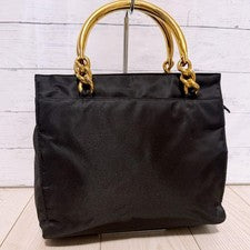 PRADA handbag, nylon, black. #QYH5CH