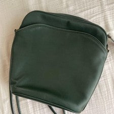 Old Coach Shoulder Bag, Dark Green Leather #QY0VH4