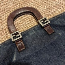 FENDI Dark Blue Tote Bag Pre-Owned #QYGZU7