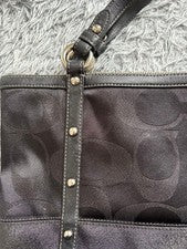 Old Coach Glitter Signature Studded Bag YK #QY6NJC