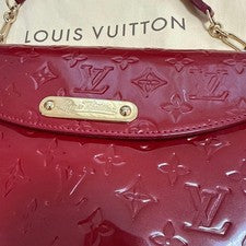 Louis Vuitton red Vernis handbag #QYKL8D