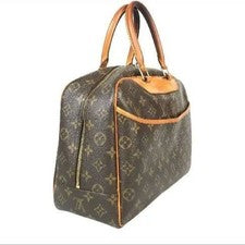 LOUIS VUITTON Monogram Handbag Deauville Monogram Canvas #QYFWHK