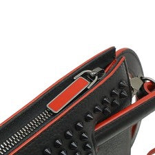 Christian Louboutin TRIC TRAC Small Handbag 3-Way Shoulder Bag Black Red #QYF7V0