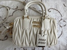 Beautiful item MIU MIU Arcadi Matelasse leather bag