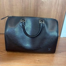 LOUIS VUITTON Epi Speedy 30 Black #QY3FT5