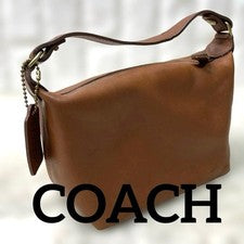 COACH Old Coach Mini Shoulder Bag, Brown Leather #QYBTBO