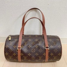 LOUIS VUITTON Monogram Papillon 30 handbag, cylindrical shape, M51385 #QY4AY3