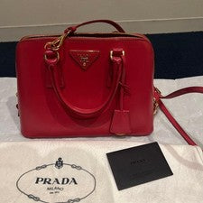 PRADA Leather Handbag Pink Women #QYFVJV