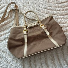 PRADA 2-way handbag, canvas and leather #QY0GBB