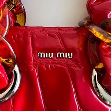 Miu Miu Crocodile Chain Tote Hand Bag