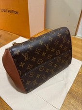 LOUIS VUITTON Monogram Fold Tote Brown #QYIOQE