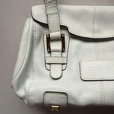 LOEWE White Leather Handbag Gold HW H21 W31.5 D17 Osaka Dept #QYIFUN