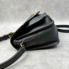 COACH Old Coach Shoulder Bag USA Black 324 Leather #QY0NQV