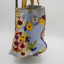 Miu Miu 2-Way Bag, Blue Floral Canvas, Strap, Card Holder #QY5MEO