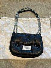MAISON MARGIELA Margiela Glam Slam Flap Small Black #QYET43