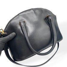 COACH Old Coach 2-way Shoulder Bag, Made in Italy, Black #QY9FZH