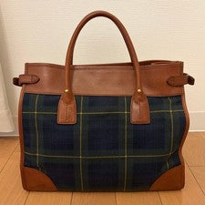 Ralph Lauren checkered handbag/Boston bag #QYIG7P