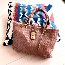 Bottega Veneta Intrecciato Handbag Tote Bag Brown #QYGXSE