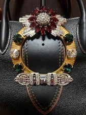 miu miu Miu Miu black bag with bijou decoration