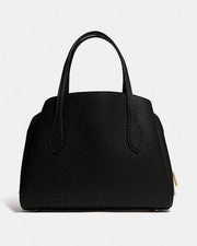 COACH Laura Carryall 30 Black Pebble Leather 2Way Satchel 89486 #QY5TD4