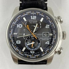 CITIZEN ECO DRIVE AT9018-00E Radio-Controlled Chronograph Black [24] #QY6ND7