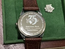 Eddie Bauer 75th Anniversary Watch Pin Badge (Wood) #QYFNNI